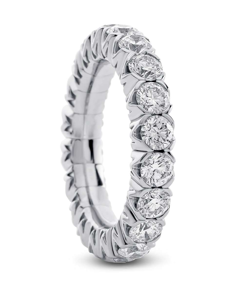 18k X-Band White Gold Spring